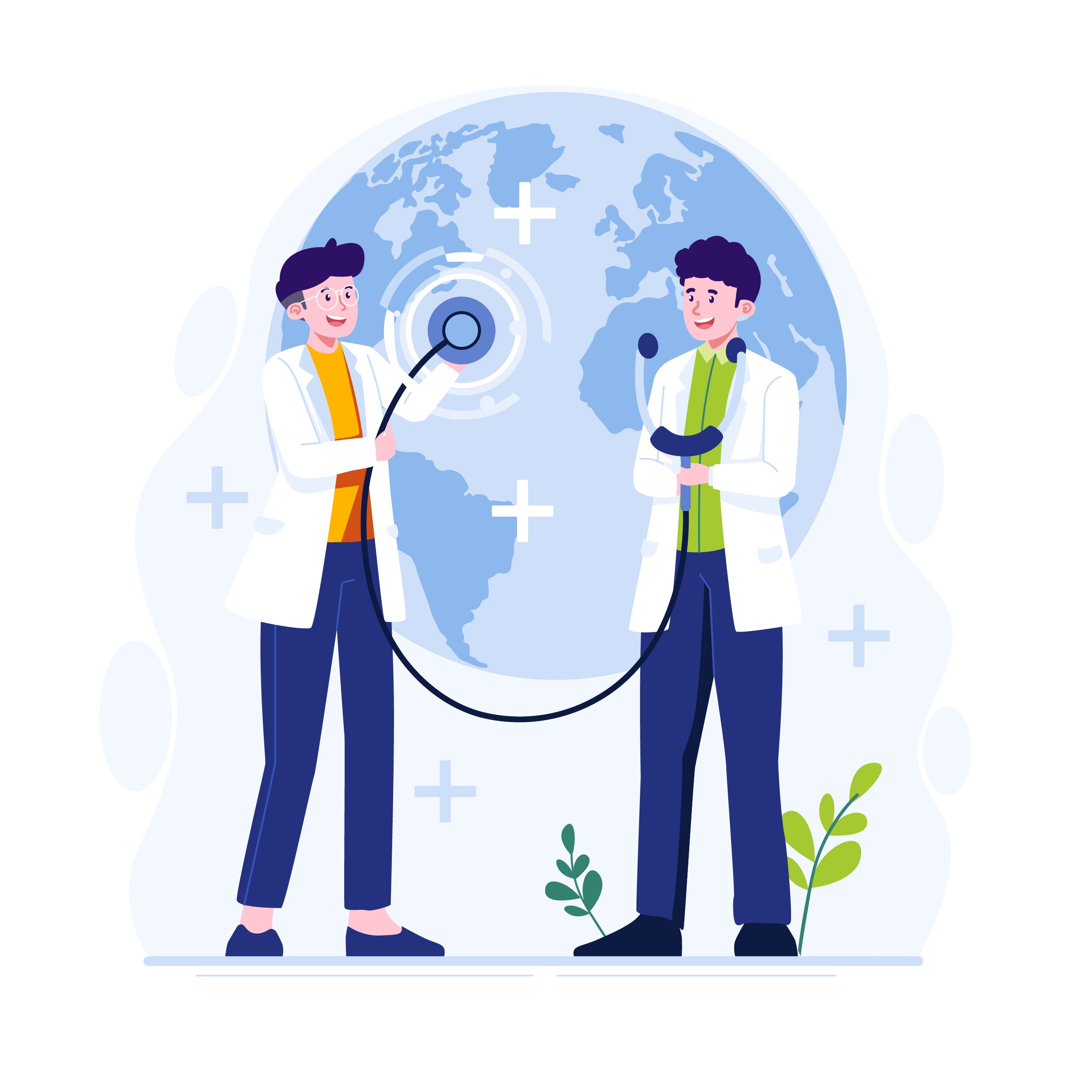 World health day flat illustration-2